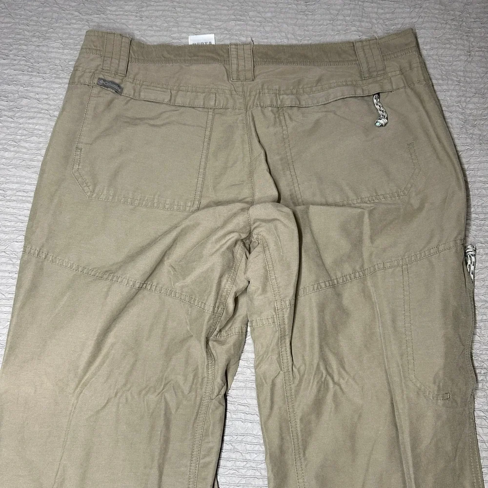 Columbia Omni-Shield Mens Khaki Tan Outdoor Hiking Utility Pants 34x32 AM8318